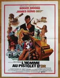JAMES BOND 007 L'HOMME AU PISTOLET D'OR affiche cinema originale 80x60 '74 - Photo 1/1
