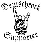 Deutschrock Supporter - lustige Sprüche Aufkleber Auto Kfz Tattoo