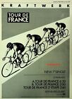 1983 Kraftwerk "Tour De France" Chanson Sortie Musique Industrie Promo Ad Reprint