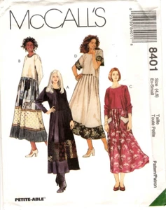 McCall's Sewing Pattern Women's DRESS 8401 Extra Small XS UNCUT - Picture 1 of 4