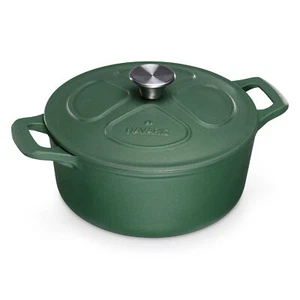 Cacerola esmaltada de hierro fundido 24 CM con 2 asas horno inducción plancha - Imagen 1 de 8