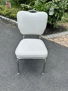 1970’s Post Modern Tubular Chrome Stoneville Furniture Company Kitchen Chair - Picture 1 of 14