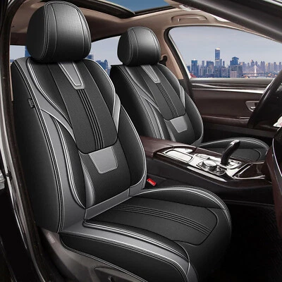 For SUBARU Crosstrek 2016-2024 Deluxe 5-Seat Cover Faux Leather Protector Pad — 第 1/4 张图片