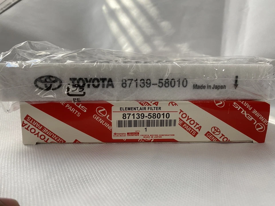 87139-58010 Toyota Filter Clean Air 8713958010 Genuine OEM Part