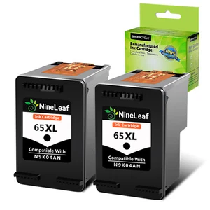 2x 65XL Black Ink Cartridge For HP 65 65XL DeskJet 2620 2621 2622 2630 2635 2640 - Picture 1 of 12