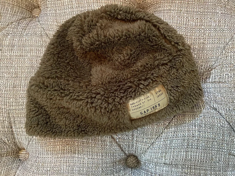 Gap Boys Fur Beanie Brown Faux Plush Winter Snow Hat Size S / M NWT - Image 1 of 4