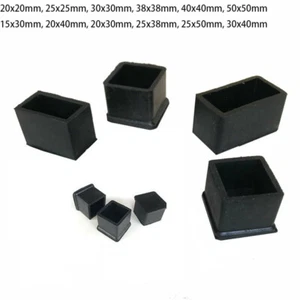 Tapas cuadradas/rectangulares de goma para silla mesa muebles 20 25 a 50 mm - Imagen 1 de 17