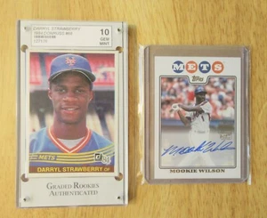 Lot of *2* Mets: 1984 Donruss DARRYL STRAWBERRY #68 Rookie Card + Signed Mookie! - Picture 1 of 2
