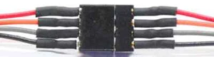Train Control Systems TCS #1410 4-Pin Mini Connector colored wires - Picture 1 of 3