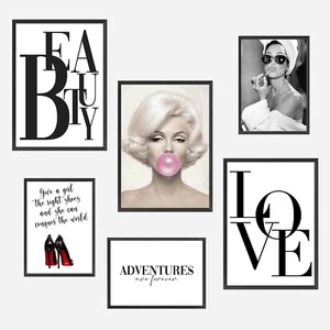 Fashion Beauty Quotes Home Gift Wall Fun Art Poster Print Picture A3A4 - Picture 1 of 7