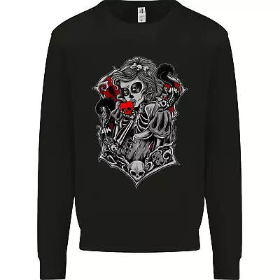 Death Apple Day Of The Dead La Catrina Mens Sweatshirt Jumper • 19.52€