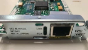 Genuine Cisco Single-Port Ethernet Card WIC-1ENET 800-09311-03 Tested - Picture 1 of 3