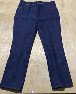 VTG Wrangler Jeans Mens 40x32 Straight 947 Made In USA Dark Blue Regular NWOT - Picture 1 of 8