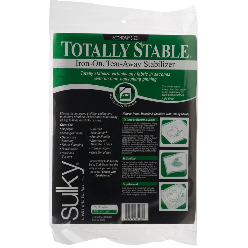Sulky Totally Stable Stabilizer - White - 20'' x 3 yd. Pkg - Image 1 of 1