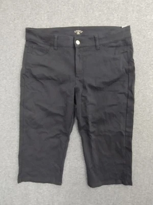 Pantalones Cortos Largos Riders By Lee Para Mujer Algodón Clásicos Negros Talla 18 Foto 1 de 4