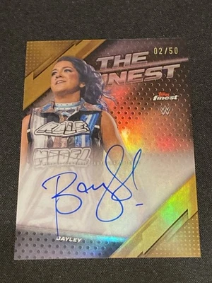 2025 Topps Finest WWE - Bayley Finest Auto TFA-BYL - Gold 02/50 - Image 1 of 4