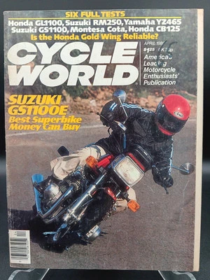 Cycle World Apr 80 Suz RM250 y GS1100 Hon GL1100 y CB125 Yam YZ465 Montesa Cota Foto 1 de 4