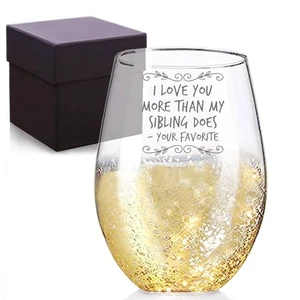 Funny Gifts for Mom, I Love You More Than My Sibling Does Golden Handmade Etc... - Picture 1 of 4