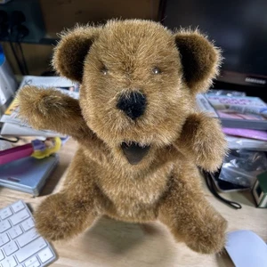 Gund Vintage Brown Bear Hand Puppet 1984 Plush Stuffed Animal Collectors Toy - Picture 1 of 7