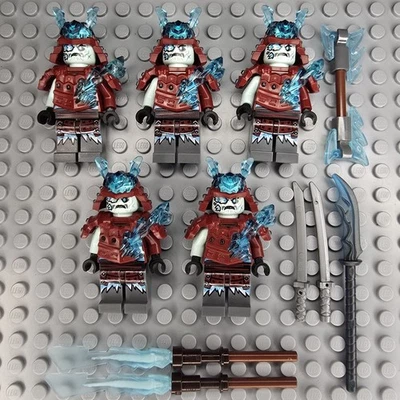 Lego Ninjago Minifigures Lot of 5 NJO0518 Blizzard Warrior - Image 1 of 4
