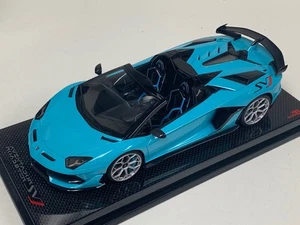 1/18 MR Collection Lamborghini Aventador SVJ Baby Blue Carbon Base 15 Teile FM15 - Bild 1 von 9