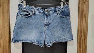 pantaloncini jeans junior vintage Lei blu denim taglia 13 - Foto 1 di 9