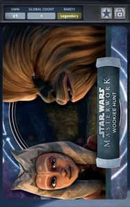 TOPPS STAR WARS CARD TRADER MASTERWORKS 24 LEGENDARY 5cc Journey Of Ahsoka Tano - Picture 1 of 3