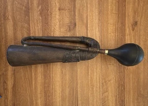 Vintage Antique Car Horn Rubber Bulb Mounting Bracket Automobile Functional - Bild 1 von 11