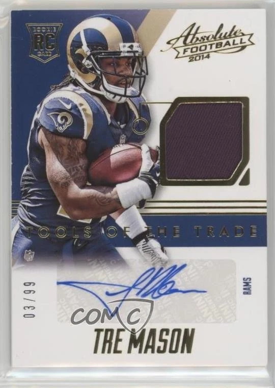 2014 Panini Absolute Tools of the Trade Rookie Signatures /99 Tre Mason Auto RC - Image 1 of 2
