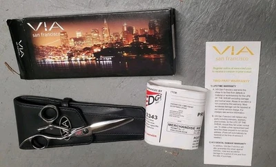 Professional Hair Cutting Shears Scissors Via SL550 by Sensei 5.5inch Left Hand - Image 1 of 4