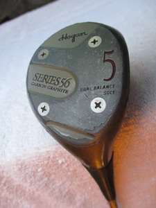 VINTAGE UNUSUAL HOGAN SERIES 56 5 WOOD CARBON GRAPHITE APEX GOLD Collectible - Picture 1 of 7