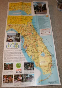 Folleto de Silver Springs Florida fotos de mapa vintage - Imagen 1 de 3
