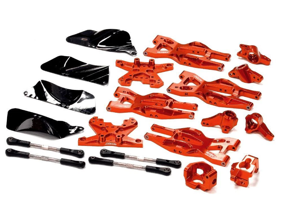 Kit de actualización de suspensión mecanizada Red Billet para HPI 1/10 Bullet MT & Bullet ST Foto 1 de 1