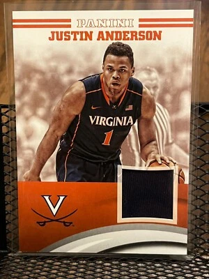 Camiseta Justin Anderson 2016 Panini "colección por equipos" ¡Parche reliquia de los cavs de Virginia!! Foto 1 de 2