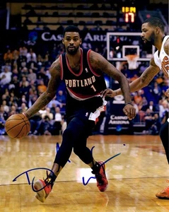 Foto autografata DORELL WRIGHT Portland Trail Blazers basket 8x10 con certificato di autenticità - Foto 1 di 1