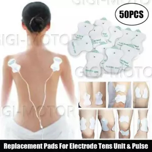 50pcs Electrode Pads Snap On Replacement For Tens Unit Therapy Massagersh US - Picture 1 of 6