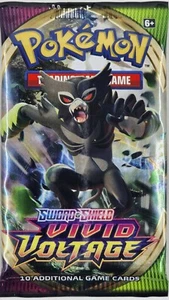 Pokémon Schwert & Schild Vivid Voltage Booster Pack Sleeved - Bild 1 von 5