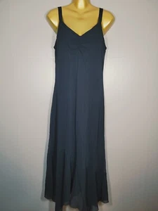 BNWT NEW JOANNA HOPE DRESS 12 BLACK STRAPPY OCCASION Maxi 50" LONG FLARE EE38 - Picture 1 of 10
