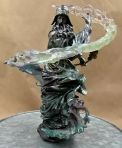Seltene Franklin Mint Merlin "The Creation Of Stonehenge" Zinnfigur Statue = - Bild 1 von 6