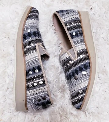 Zapatos sin cordones Donald J Pliner Betinaspfe tapiz tejido azul talla 7,5 punta puntiaguda Foto 1 de 4