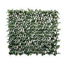 Windscreen4less Faux Ivy Expandable Artificial Leaves Single-Sided Privacy Fence
