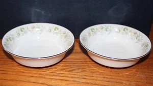 HAVILAND Johann Forever Spring Lot / 2 Obstschalen * Vintage Germany * rosa blaue Blumen - Bild 1 von 6