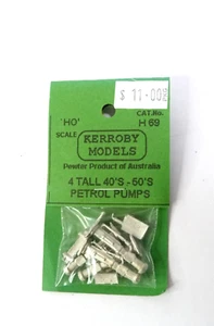 Bombas de gasolina Kerroby Models escala HO 1/87 años 40-60 detalle de metal blanco piezas #H69 - Imagen 1 de 3