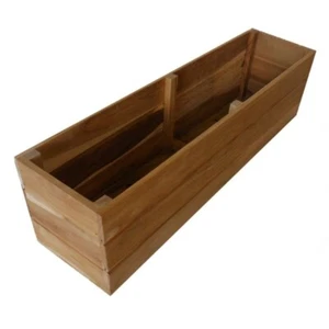 Window Box Teak Planter, 30" x 6" x 6" - Picture 1 of 4