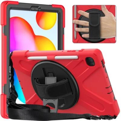 Rugged Case Samsung Galaxy Tab S6 Lite 10.4 P613 P619 P610 P615 Hand Stand Cover - Image 1 of 4