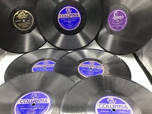 7 1900's 78 records - Al Jolson, Gracie with the Troops, comedy monologue, jazz - Picture 1 of 10