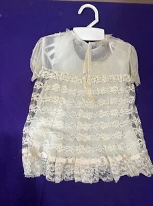 Vintage Lace Floral Dress 3 To 6 Months - Picture 1 of 10