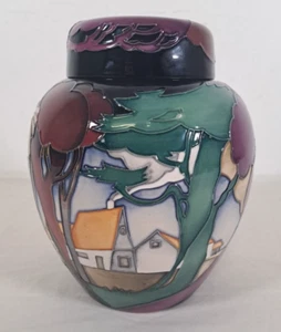 MOORCROFT Peggys Farm Ginger Jar & Lid 8" Ceramic 769/8 Limited Edition 33/50 - Picture 1 of 24
