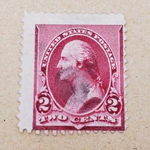US Scott # 219D Used Hinged 2 Cents Washington - Picture 1 of 2