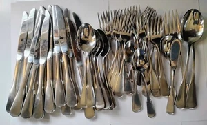 58 Piece LOT ONEIDA Stainless Flatware 18/8 Minute Man Colonial Boston - Picture 1 of 7
